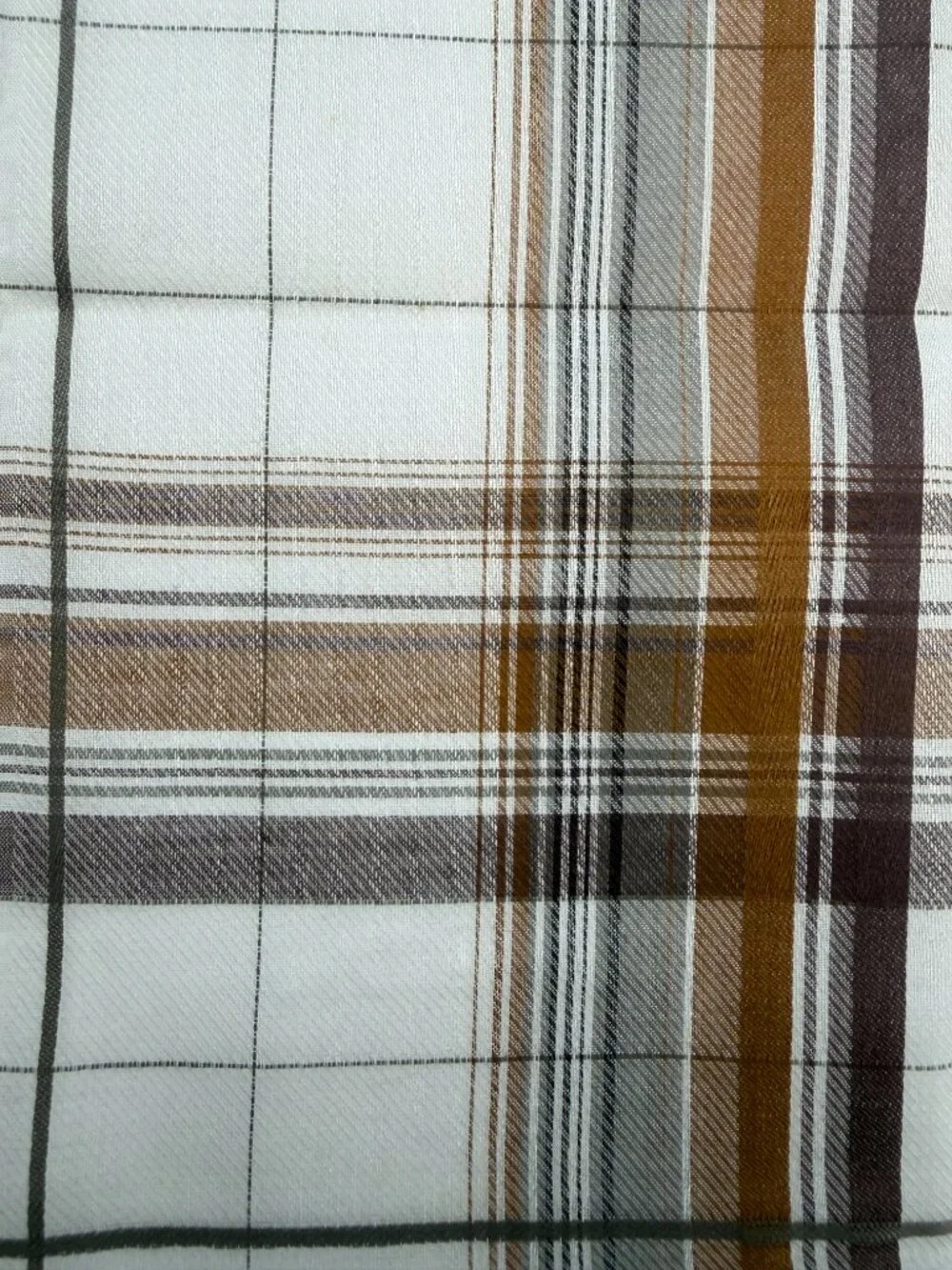 NWT Christian Dior Plaid Cotton Scarf 19